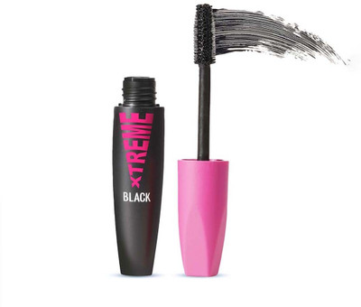 Glam21 Xtreme Black Mascara Upto 12hr | Non-clumping Waterproof & Dramatic Volumizing 10 ml(Black)