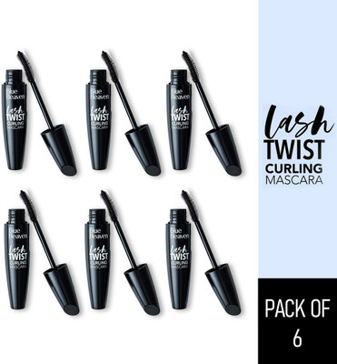 BLUE HEAVEN Lash Twist Mascara, Pack of 6 12 ml(Black)