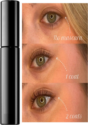 Herrlich mascara Volumizes, Lengthens & Conditions the Lashes with Intense Color 8 ml(BLACK)