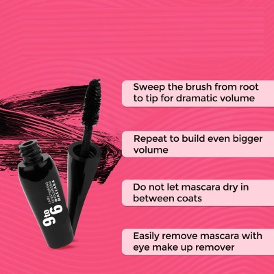 BLUEMERMAID Mascara Waterproof with Intense Jet Black Color 6 ml(BLACK)
