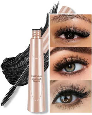 MYEONG Makeup Volumizing And Lengthening Long-Lasting Curl Eye Makeup Black Mascara 15 ml(Black)