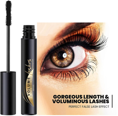 tanvi27 Ultra Fine Brush for Defined Lashes, Curling & Fixing Lashes Mascara 10 ml(Jet Black)