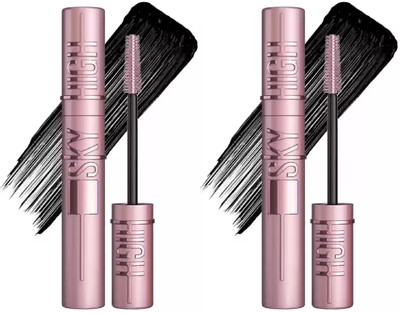 Neycare waterproof mascara long lasting look new easy to use pack of 2 20 ml(Black)