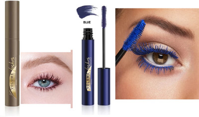 ADJD Curling Mascara Waterproof Blue & Brown Quick Dry No Clumping 20 ml(brown, blue)