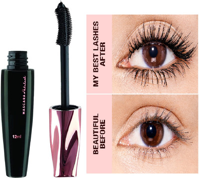 luzimaisa Ultra Soft Curl Long lasting Fabulash Mascara Waterproof Mascara 12 ml(black)