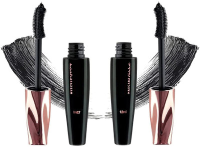 tanvi27 Waterproof Smudge Proof Curling Black Mascara Combo 24 ml(Black)