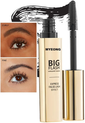 MYEONG 24H Volumizing and Lengthening Formula Black Waterproof Mascara 8 ml(Black)