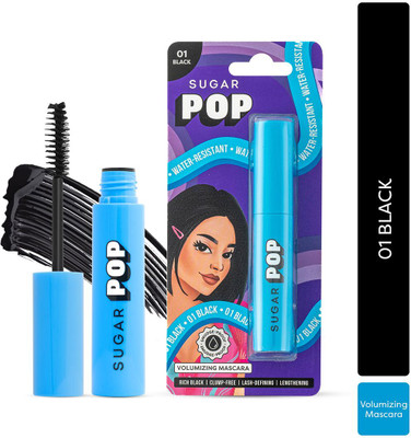 SUGAR POP Volumizing Mascara Black | Clump-free | Volumizes | Lengthens | Smudge-proof 9 ml(Black)