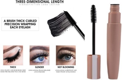 Aylily High Waterproof Mascara|Lengthening & Volumizing Length Mascara, Pack of 1 10 ml(Bold Black)