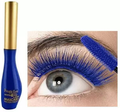 Yuency Blue Mascara Long Lasting Waterproof Formula for Instant Volume & Glossy Look 10 ml(blue)