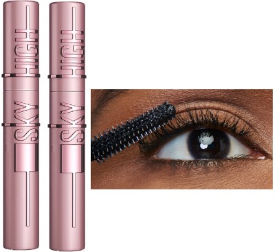 nn NEW BLACK EYE MASCARA NATURAL LOOK PERFECT PACK OF 2 12 ml(BLACK)