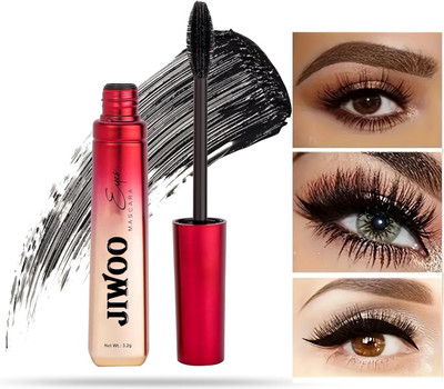 Jiwoo Waterproof Smudgeproof Long Lasting Black | False Eyes Mascara 3.2 g(BLACK)