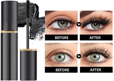 Luster Shine Makeup Voluminous Bold Eye Mascara Deep Black 6.5 ml(Black)
