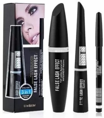 Liptick Eyeliner can create different pack of 3 11 ml(Black)