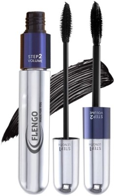 FLENGO; MADE FOR YOU 2in1 Volumizing and Lengthening Long Lasting Twin Trouble Mascara 15 ml(Black)