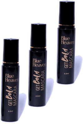 BLUE HEAVEN GET BOLD MASCARA 6.5ML PACK OF 3 19.5 ml(BLACK)