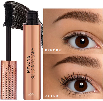 MYEONG Black Volume Curl-Enhancing, Lengthening, No Clumping HD Flow Mascara 4.5 ml(Jet Black)