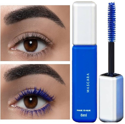 Arcanuy Volumizing and Lengthening Long Lasting blue Mascara 8 ml(BLUE)