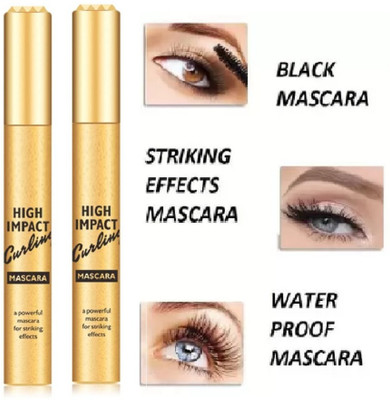 GFSU - GO FOR SOMETHING UNIQUE Pack Of 2 Charming Volumizing Waterproof Curling Mascara 20 ml(Black)