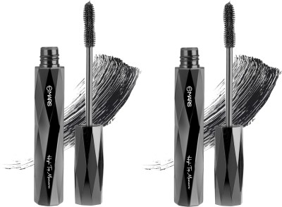 MARS High Top Long Lasting Smudge Proof Highly Pigmented Mascara Pack Of 2 20 ml(Jet Black)