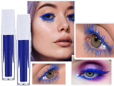YAWI Blue matte Volumizing and Lengthening Long Lasting Mascara 20 ml(blue)