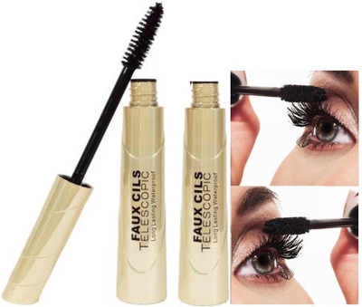 EVERERIN Makeup Curl & Volume Waterproof False Lash Mascara COMBO 14 ml(Black)