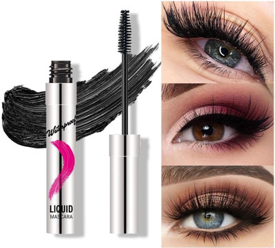 tanvi27 Best Waterproof, Lengthening Smudge Proof, Liquid Lash Extending Tubing Mascara 10 ml(SILVER)