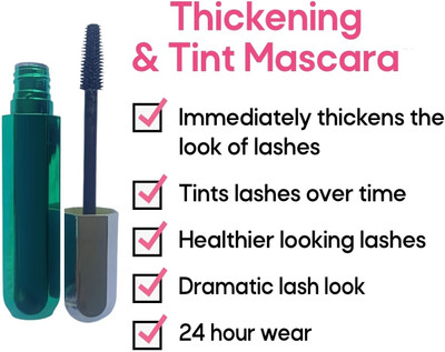 BLUEMERMAID HIGH VOLUME MASCARA SMUDGE PROOF LONG WEAR 6 g(BLACK)