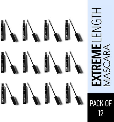 BLUE HEAVEN Extreme Length Mascara, Pack of 12 9 ml(Black)