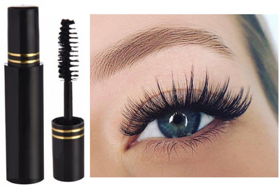Wonholli Waterproof Mascara with Smart Curl Brush for Voluminous Lashes 6 ml(BLACK)