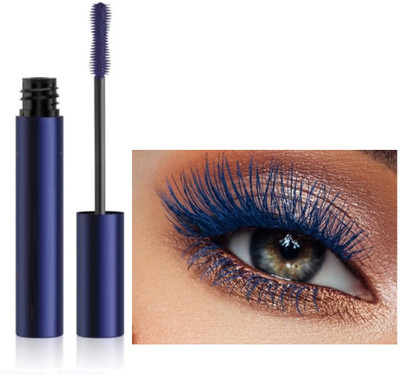 THTC Eye Makeup Color Mascara for Eyelashes Volumizing Lengthening Curling 10 ml(blue)