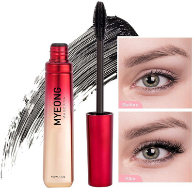 MYEONG Volume Waterproof Mascara for All Skin Types, Black - Intense Curl & Density 3.2 g(Black)