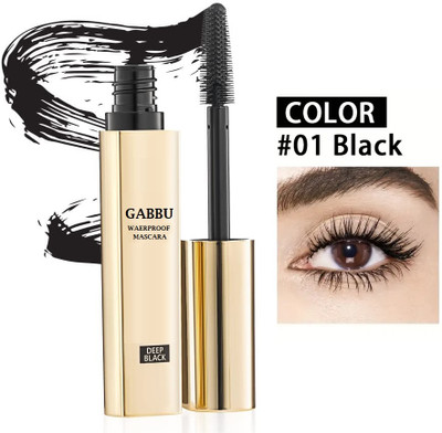 GABBU Waterproof Mascara, Lengthening & Volumizing Mascara, Smudge-Proof 8 ml(Black)