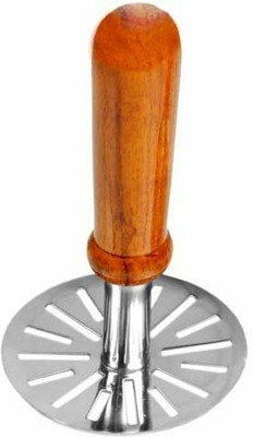 RIDDHAH COLLECTIONS Potato , Vegetable & Pav Bhaji Masher with Wooden Handle For Kitchen Use Stainless Steel Masher(Pack of 1)