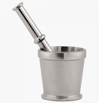BIZOLO Stainless steel Heavy Mortar And Pestle Set Stainless Steel Masher(Pack of 1)