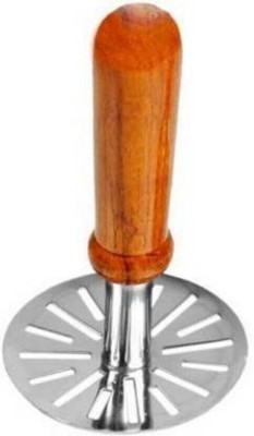 SKYZONE Potato Masher, Pav Bhaji Masher with wooden handle Stainless Steel Masher(Pack of 1)