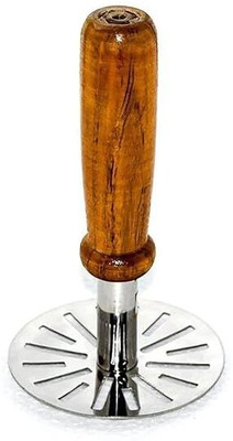 voxsara Stainless Steel Wooden Handle Masher for Boiled Potato, Vegetable, Pav Bhaji Wood Masher(Pack of 1)