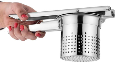 ERcial Store Potato Masher Ricer Puree Fruit Vegetable Juicer Press Maker Stainless Steel Masher(Pack of 1)