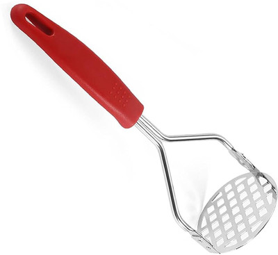 KIPSOME Potato Masher Multifunctional Easy Stainless Steel Kitchen Tool Stainless Steel Masher(Pack of 1)