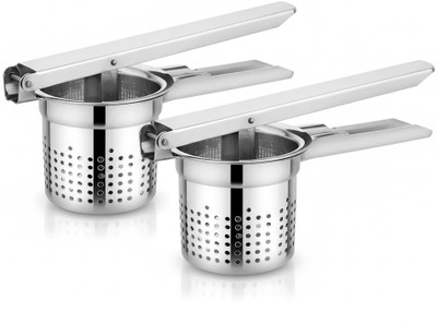 Airi creations Instant Hand Squeezer Heavy Duty I Fruits Juicer Hand Press Stainless Steel Masher(Pack of 2)