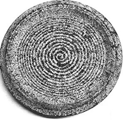 Anjalam Trade Rubbing stone Turmeric Haldi Grinding Mortar Stone Stoneware Masher(Pack of 1)