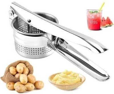 ABlue Clipper Hand Press Stainless Steel Potato Squeezer,Mashers for Mashed Potatoes Stainless Steel Masher(Pack of 1)
