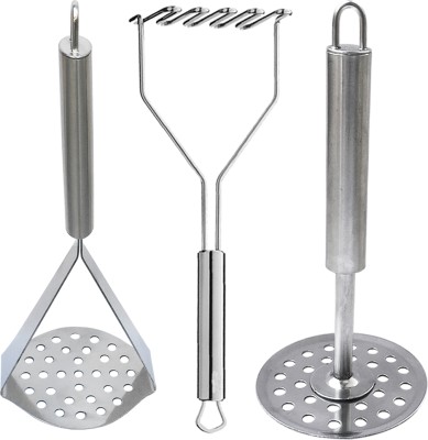 DreamBasket Stainless Steel Potato Masher / Pav Bhaji Masher Stainless Steel Masher(Pack of 3)