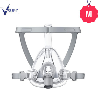 V SURZ AirFit Max EasyBreathe CPAP/BiPAP Mask|Gentle Seal & Adjustable Design for Restful Sleep(m) Reusable(Transparent, M, Pack of 1)
