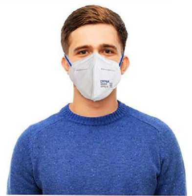 Dyna N95 Mask with Ear Loop(White, Free Size, Pack of 5)