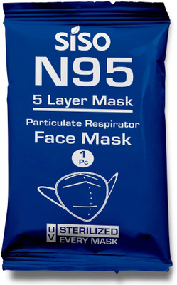 SISO N95 5 Layer Face Mask FFP2 (Pack of 20) - ISI Mark/BIS Certified N95 5 Layer Face Mask FFP2 (Pack of 20) - ISI Mark/BIS Certified(White, Free Size, Pack of 20)