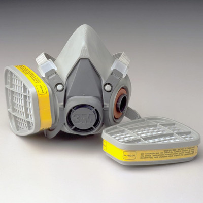 3M Respiratory Protection from Fumes, Dust and Gases 6003 Reusable(Grey, Free Size, Pack of 2)