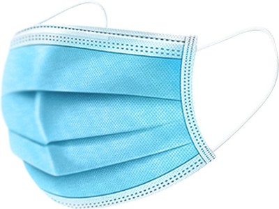 LIVYOR 200 Pcs. Surgical 3 Layer Mask With Nose Clip Disposable Mask for Men Women Kids Pharmaceutical, Surgical Mask Water Resistant Surgical Mask(Blue, Free Size, Pack of 200, 3 Ply)