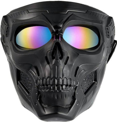 way2gmart Motorcycle Goggle Mask Fun Face Mask Full Face Mask BIke Windproof Goggles Mask Decorative Mask(Black, Pack of 1)