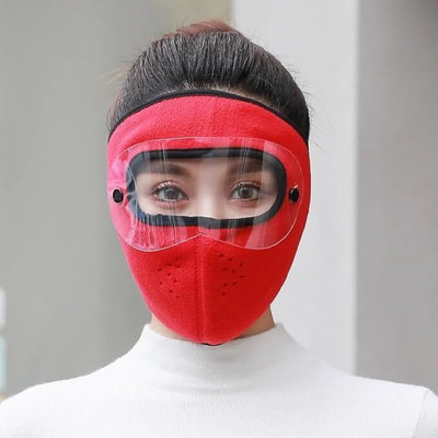 Khan Saar Warm Screen Face Mask With Anti-Fleece Warm Windproof Winter Blowtorch  Safety Goggle(Free-size)